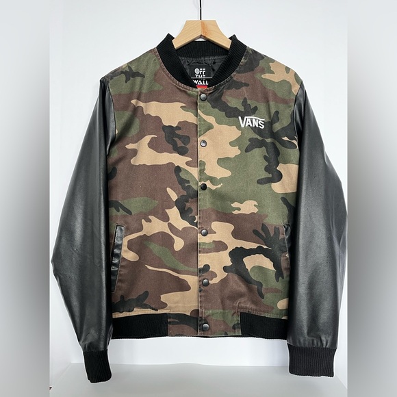 Vans Other - Vans Camouflage and Black Varsity Jacket